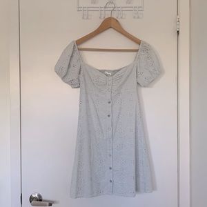 Oak + Fort summer dress in light blue size XS